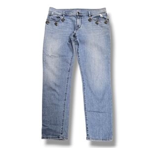 Ann Taylor Loft Jewel Jean 8P 29P  Relaxed Skinny Light Mid-rise Petite Denim